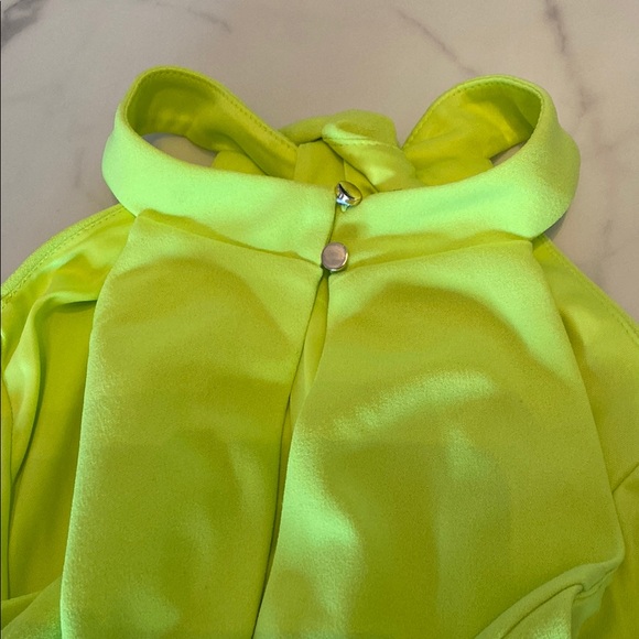 Bright Yellow Halter Dress - Picture 11 of 12